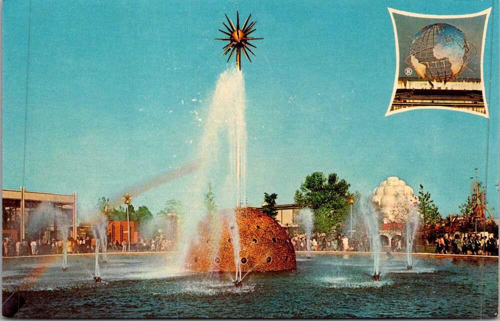 The Solar Fountain New York World's Fair 1964-1965 Vintage Postcard SP17-26